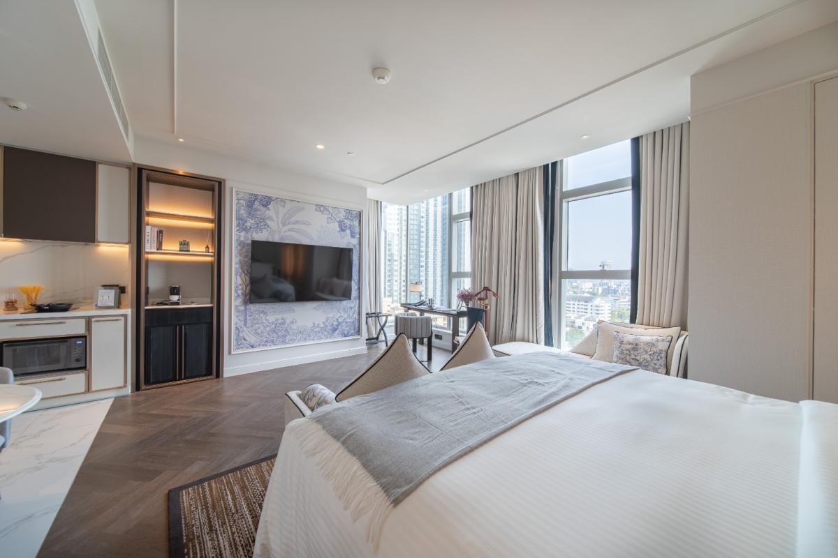 🔥ให้เช่าด่วน🔥LA CLEF Studio Executive 44 ตร.ม. ใกล้ BTS ทองหล่อ 150 เมตร ห้องสวยพร้อมเข้าอยู่ + ฟรี Wi-fi + ทำความสะอาด 3 ครั้ง/สัปดาห์ + เลี้ยงสัตว์ได้ (ราคาโปรโมชั่นถึง 31 มี.ค. 2026)