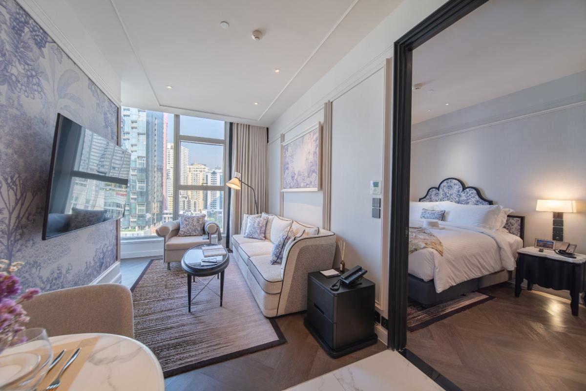 🔥ให้เช่าด่วน🔥LA CLEF One - Bedroom Deluxe 52 ตร.ม. ใกล้ BTS ทองหล่อ 150 เมตร ห้องสวยพร้อมเข้าอยู่ + ฟรี Wi-fi + ทำความสะอาด 3 ครั้ง/สัปดาห์ + เลี้ยงสัตว์ได้