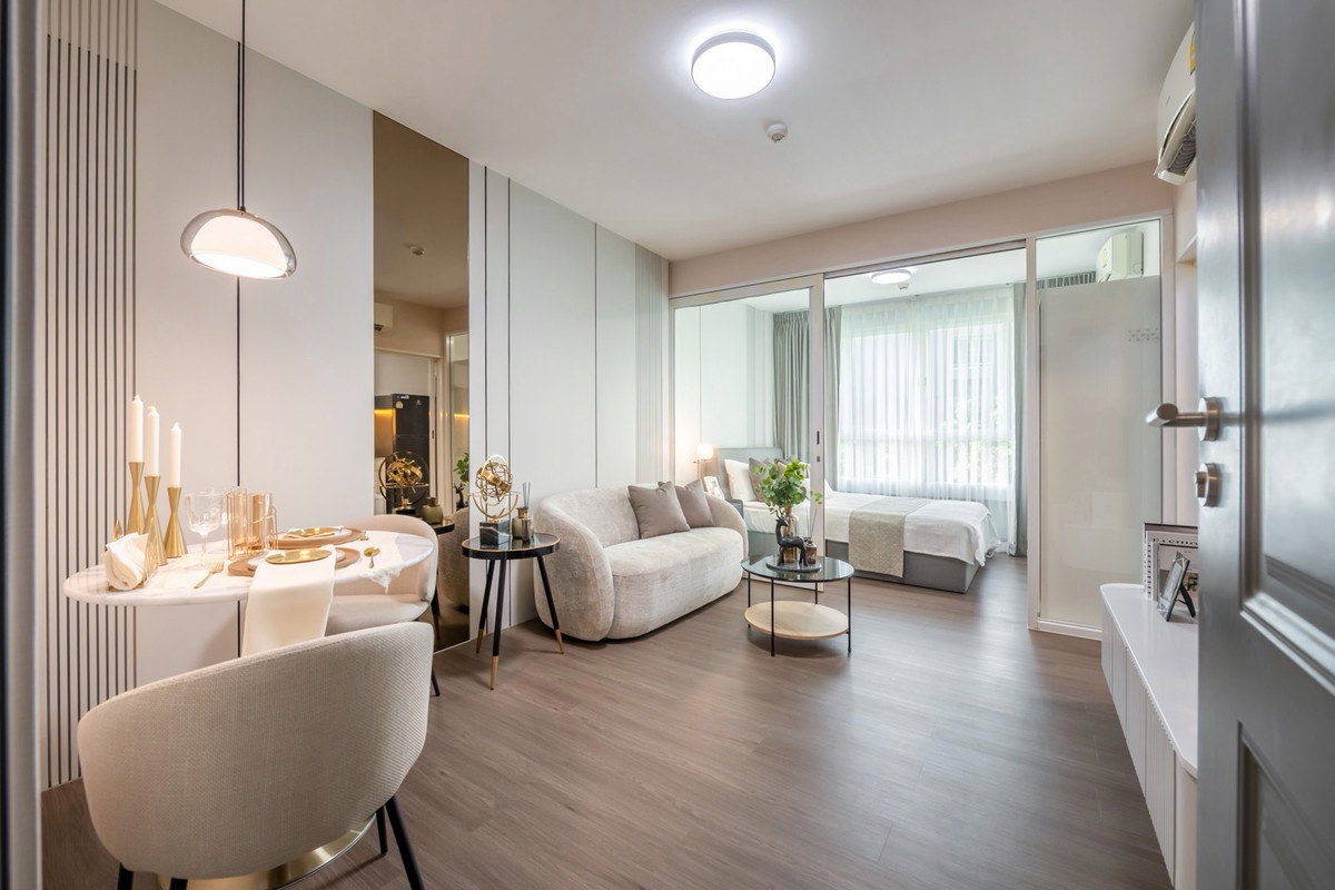 🔥ให้เช่าด่วน🔥I-Biza Condo RCA เฟอร์นิเจอร์ - เครื่องใช้ไฟฟ้าครบ ห้องทิศเหนือไม่ร้อน พร้อมเข้าอยู่ ❗