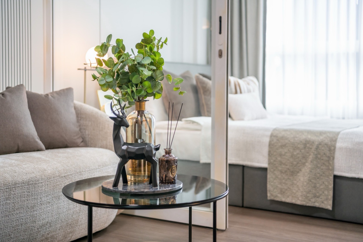 🔥ให้เช่าด่วน🔥I-Biza Condo RCA เฟอร์นิเจอร์ - เครื่องใช้ไฟฟ้าครบ ห้องทิศเหนือไม่ร้อน พร้อมเข้าอยู่ ❗