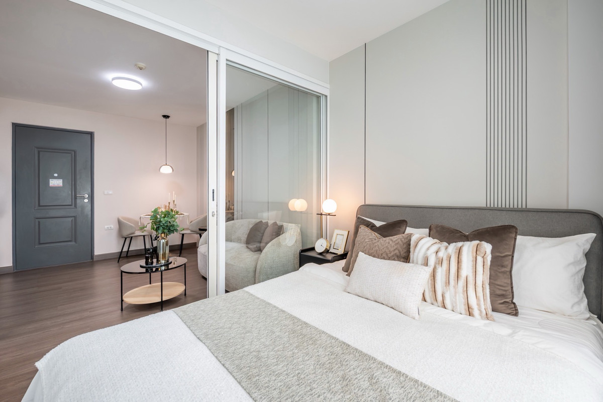 🔥ให้เช่าด่วน🔥I-Biza Condo RCA เฟอร์นิเจอร์ - เครื่องใช้ไฟฟ้าครบ ห้องทิศเหนือไม่ร้อน พร้อมเข้าอยู่ ❗