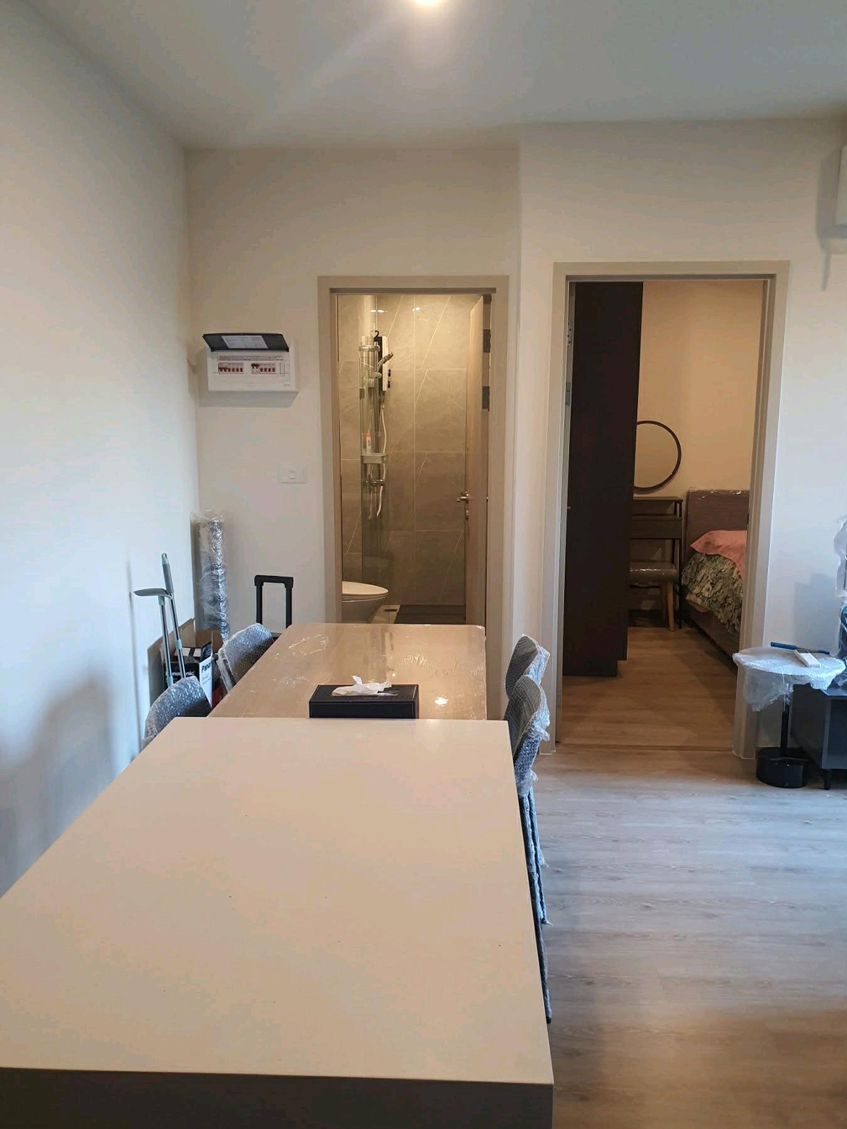 🔥ให้เช่าด่วน🔥Nue District R9 Rama 9 ราคาดีมาก 2 ห้องนอน 1 ห้องน้ำ เฟอร์นิเจอร์ - เครื่องใช้ไฟฟ้าครบ ใกล้  MRT พระราม9 ❗